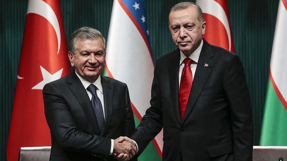 Bakan Erdoan zbekistan Cumhurbakan Mirziyoyev ile telefonda grt