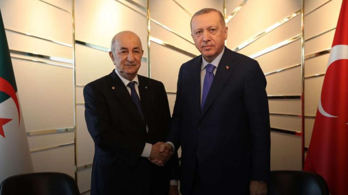 Cumhurbakan Erdoan, Cezayir Cumhurbakan Abdlmecid Tebbun ile telefonda grt