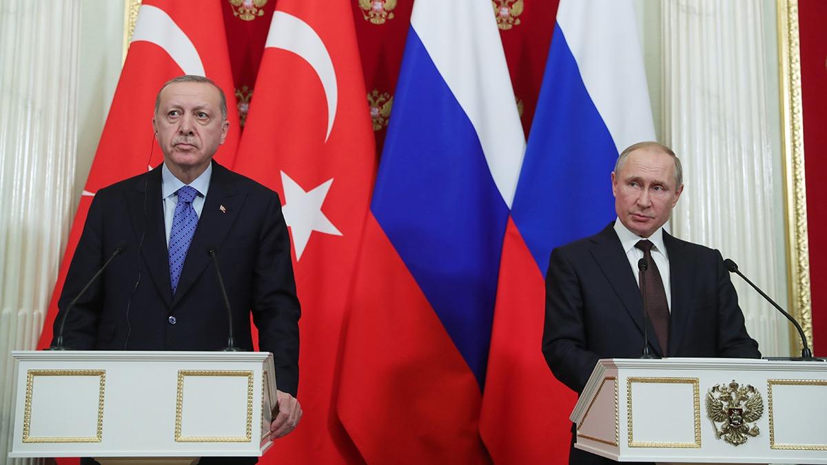 Cumhurbakan Erdoan, Rusya Devlet Bakan Putin ile telefonda grt