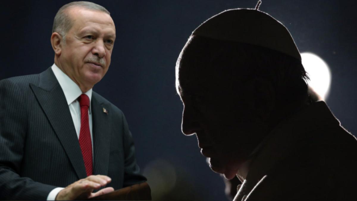 Bakan Erdoan Papa'y bu szlerle uyard: Hedefte tm insanlk var