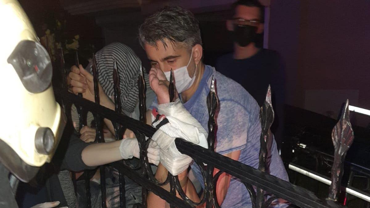 Kpekten kamaya alrken bacana demir sapland