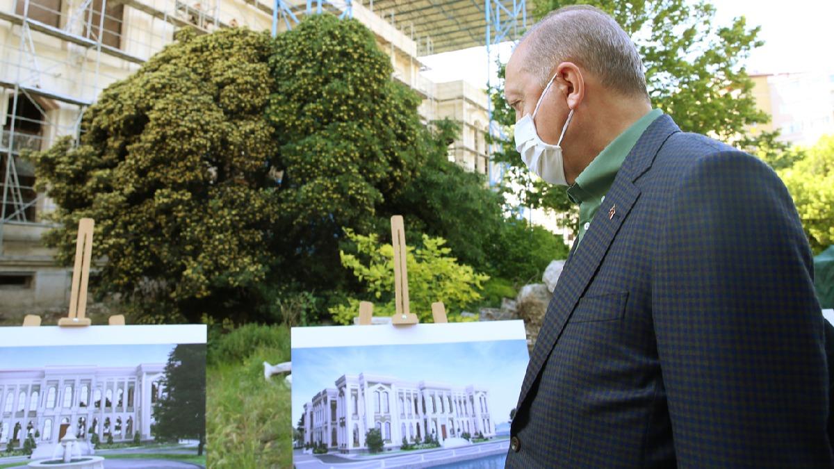 Cumhurbakan Erdoan cami ve hastanede incelemelerde bulundu