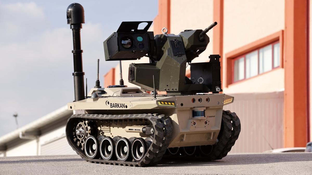Dijital birliin robot askeri Barkan greve hazrlanyor