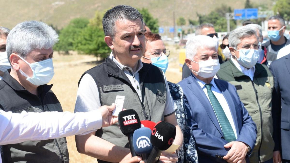 Bakan Pakdemirli'den tarm iilerine mjde! Alamalarna balanyor