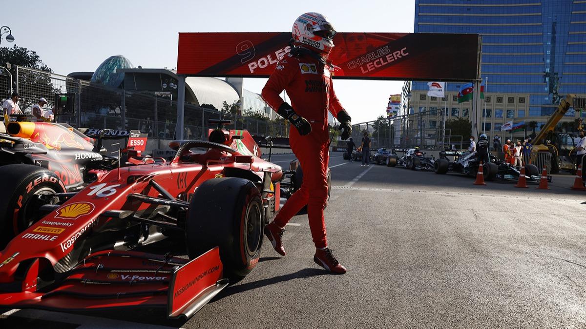 Azerbaycan Grand Prix'sinde ilk cep Charles Leclerc'in 