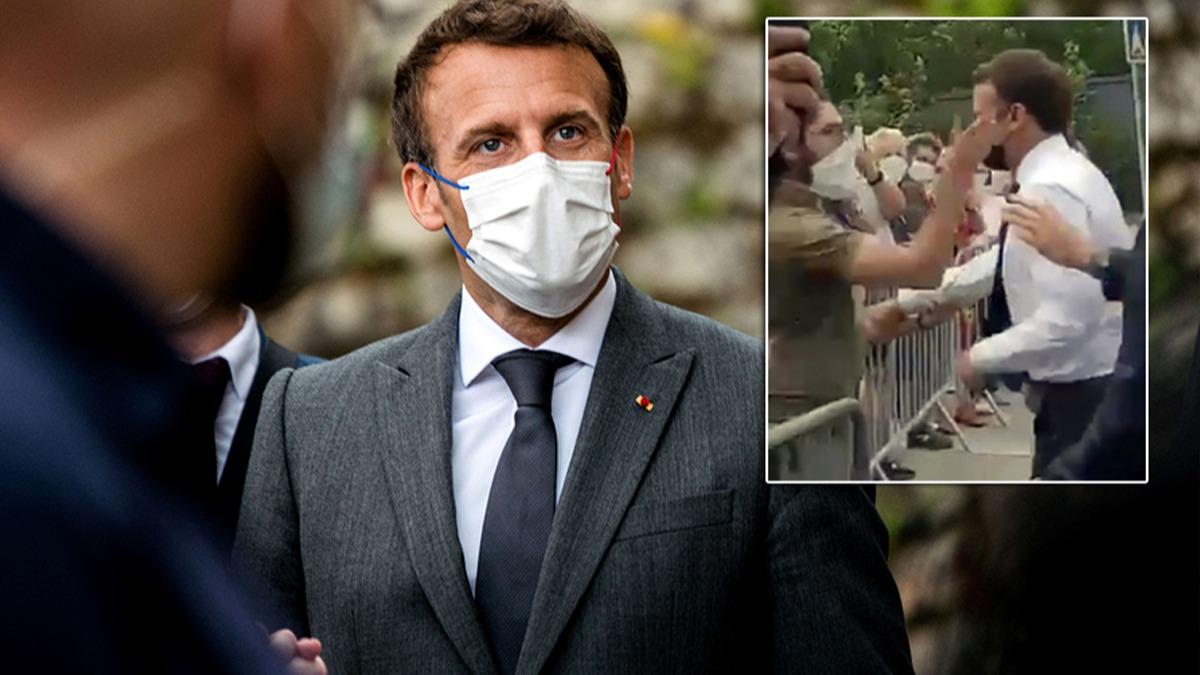 Fransa Cumhurbakan Macron'a tokatl saldr