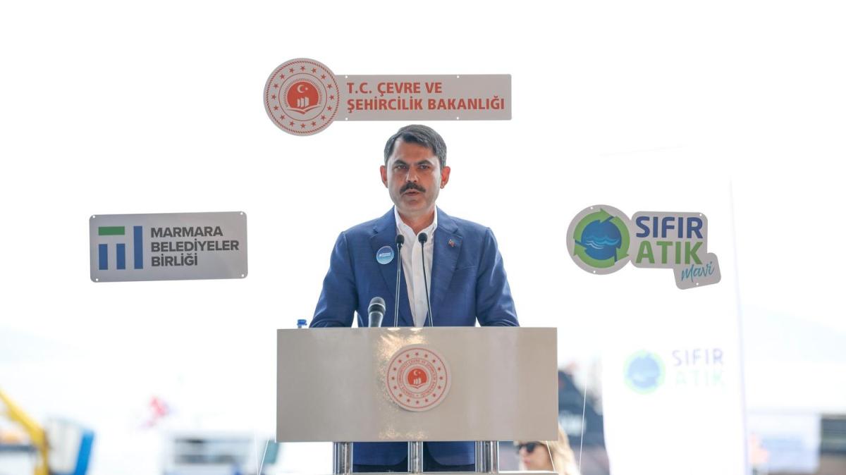 Bakan Kurum: Hibir tesis Marmara'dan, vatandamzn canndan kymetli deil