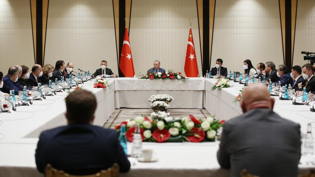 Cumhurbakan Erdoan'dan akademisyenlerle 'msilaj' toplants 