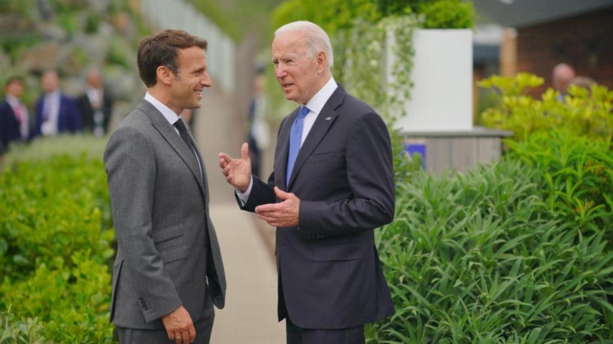 Biden'n G7 yemeinden Macron paylam