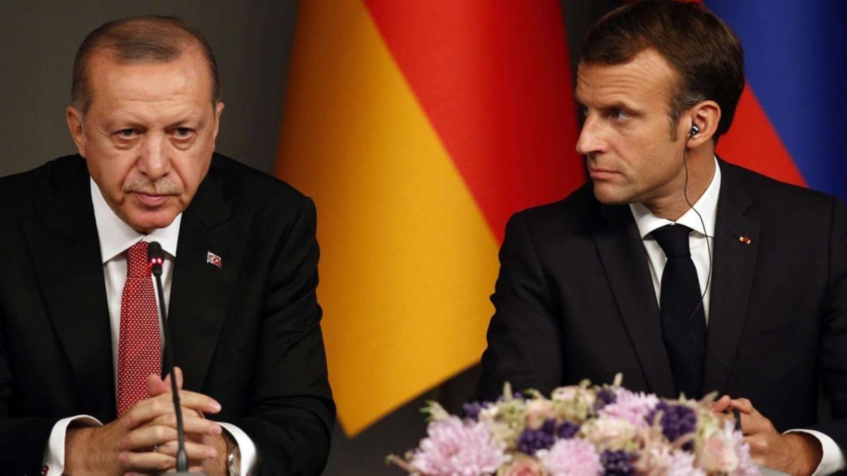 Cumhurbakan Erdoan'n Fransa Cumhurbakan Macron ile grmesi sona erdi