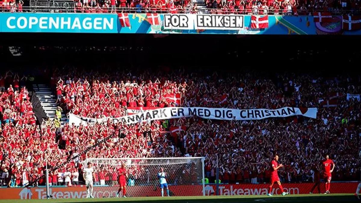 Danimarka-Belika manda Eriksen'e byk destek