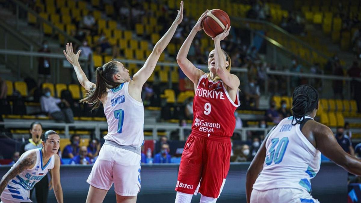 Trkiye, FIBA 2021 Kadnlar Avrupa ampiyonas'nda Slovenya engelini aamad