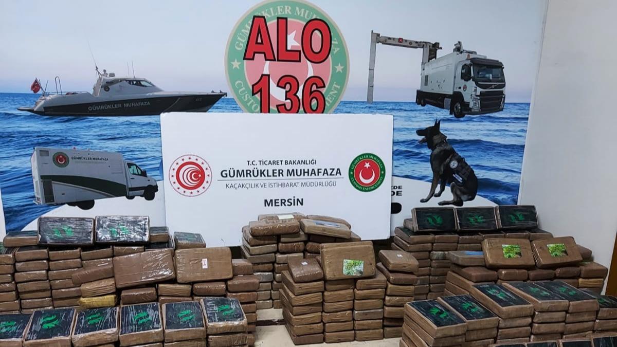 Bakan Mu, Mersin Liman'nda 463 kilogram kokain ele geirildiini bildirdi