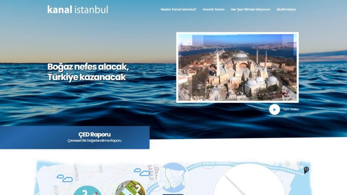 'Kanal stanbul' internet sitesi ald 