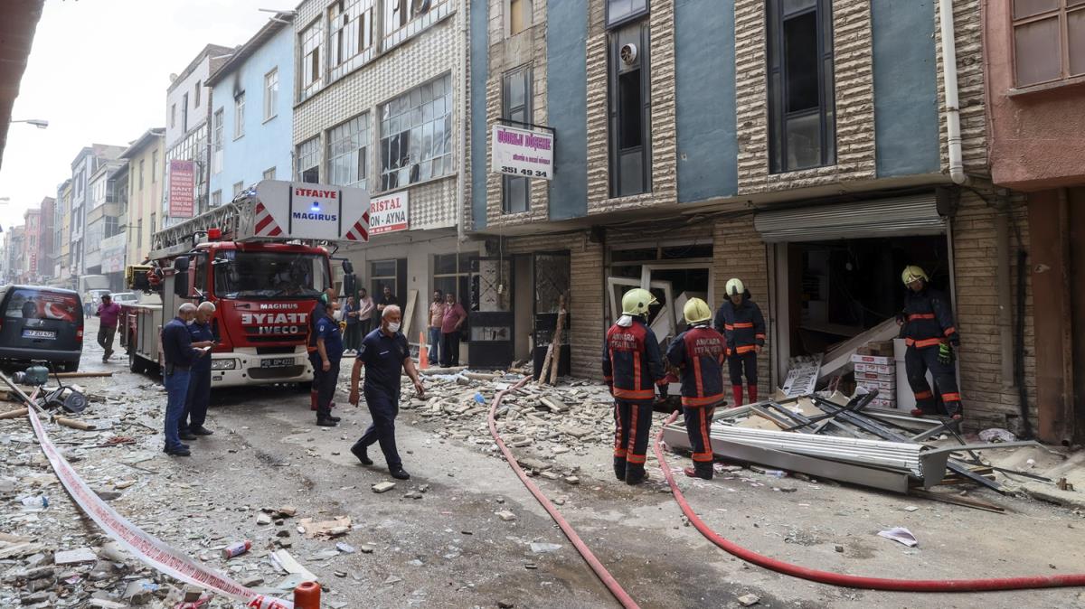 Ankara Siteler'de bir binada meydana gelen patlamada 2 kii yaraland