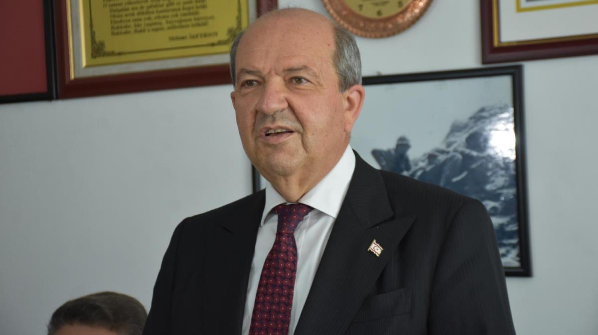 KKTC Cumhurbakan Ersin Tatar: ki ayr egemen devletle ancak Kbrs'ta bir anlama olabilecektir