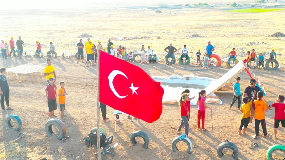 ocuklarn 'Survivor' heyecan profesyonel parkura tand 