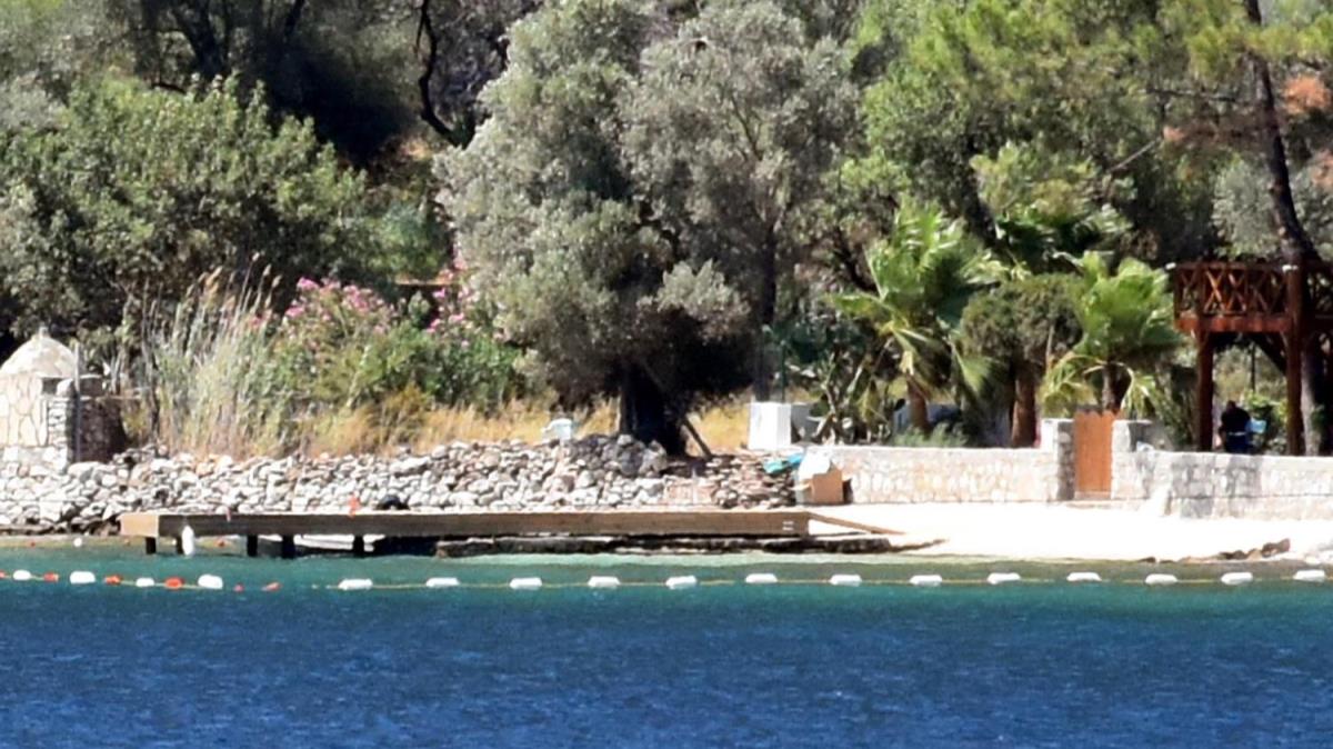 ahan Gkbakar'n villasnn olduu koydaki iskele iin belediyeye 'kaldrlsn' yazs