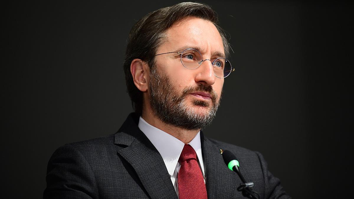 Cumhurbakanl letiim Bakanl 3 yanda... Fahrettin Altun'dan aklama