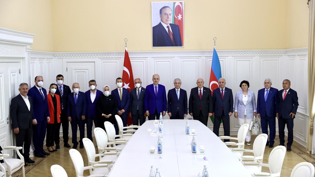 Kurtulmu bakanlndaki AK Parti heyeti, Azerbaycan Babakan Yardmcs Ahmedov ile grt