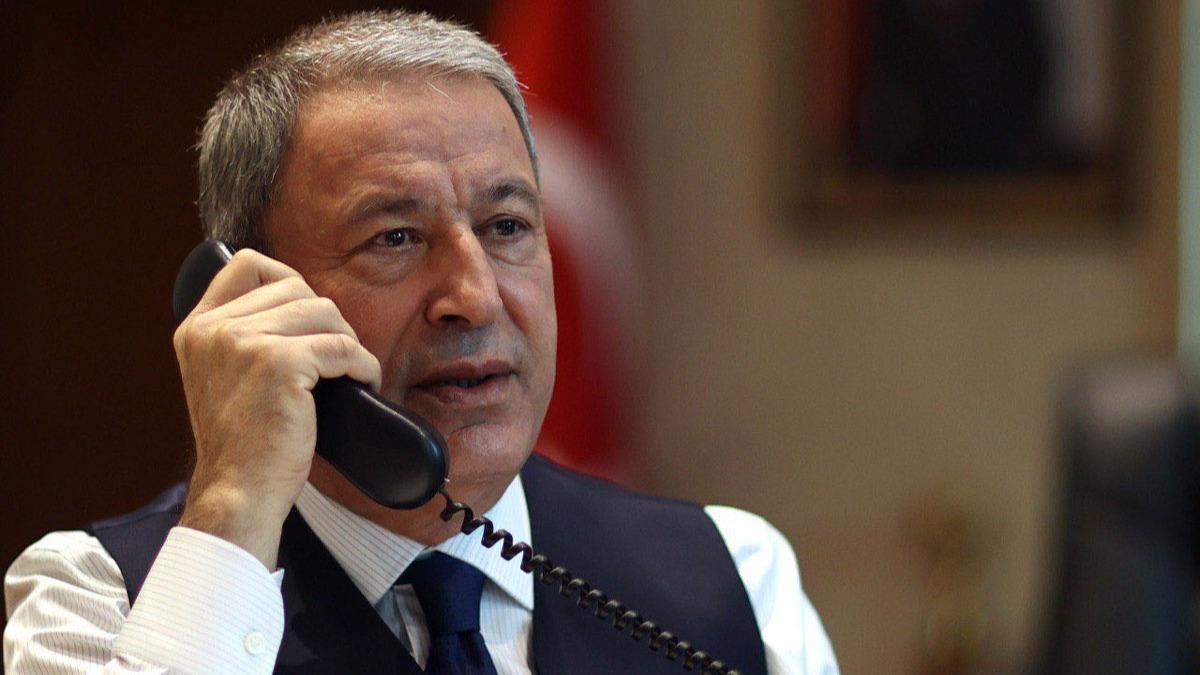 Bakan Akar, Afganistan Savunma Bakan Mohammadi ile telefonda grt
