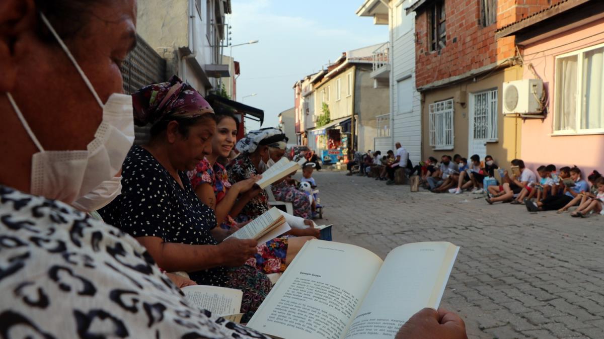 Edirne'de bir mahallede okuma seferberlii balatld