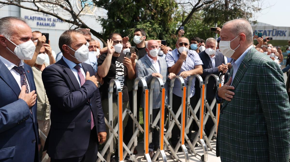 Minibs ve taksi dolmuu esnafndan Cumhurbakan Erdoan'a ''Taksiye dnm'' teekkr