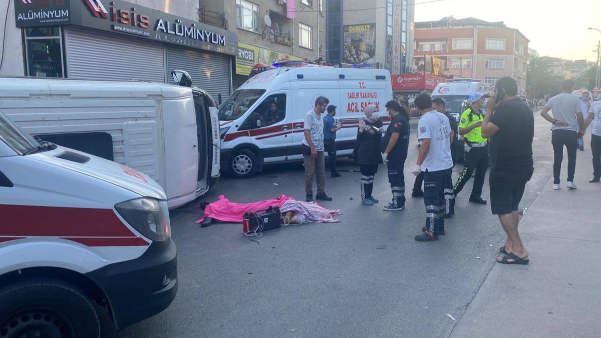 stanbul'da servis aracyla minibs arpt: 1 l, 6 yaral