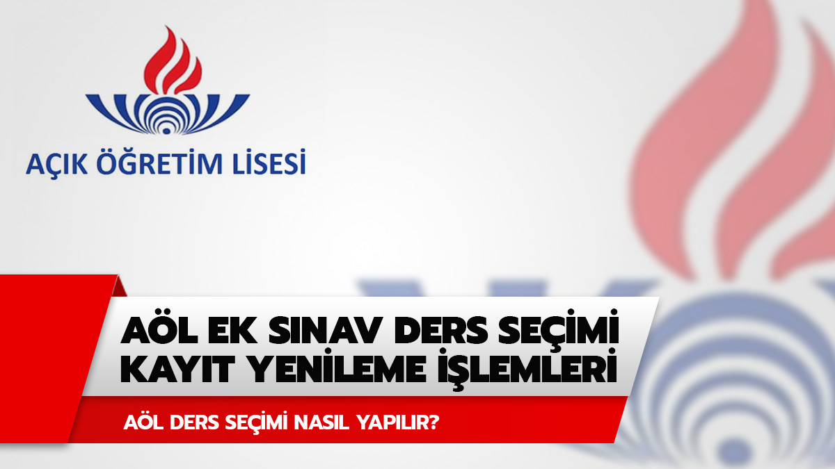 A�L ek s�nav ders se�imi ve kay�t yenileme!