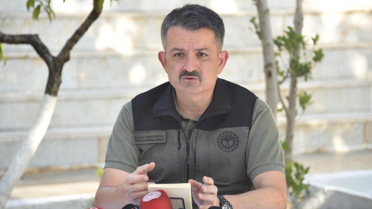 Bakan Pakdemirli: Kanser gibi bir yangnla kar karyayz