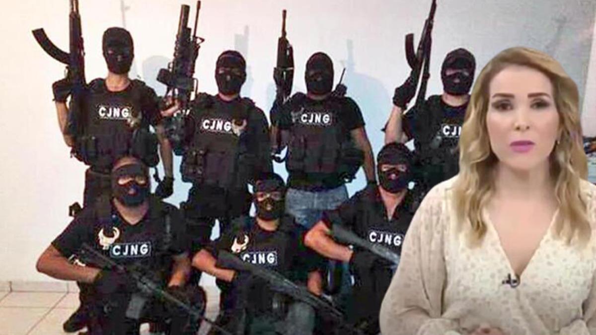Canl yaynda kendi haberini okudu... Kartel lideri sert kayaya arpt