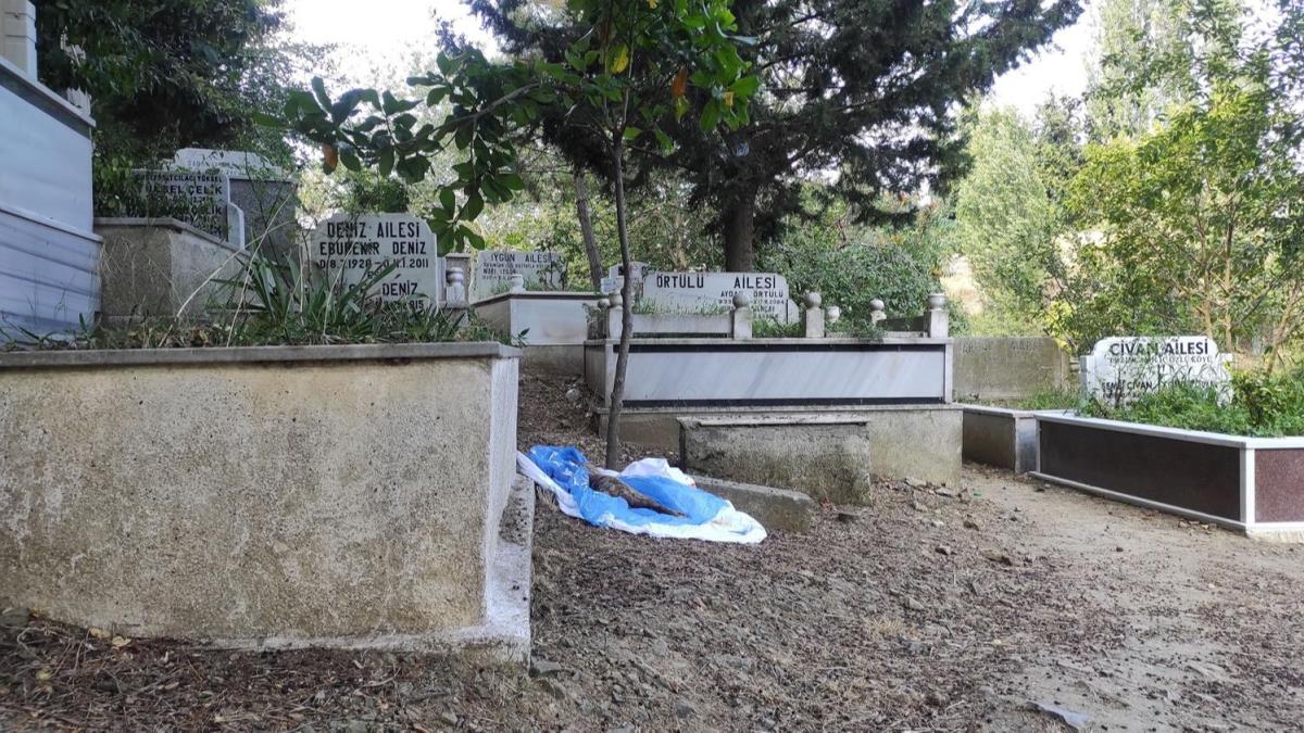 ili'de mezarlkta panik