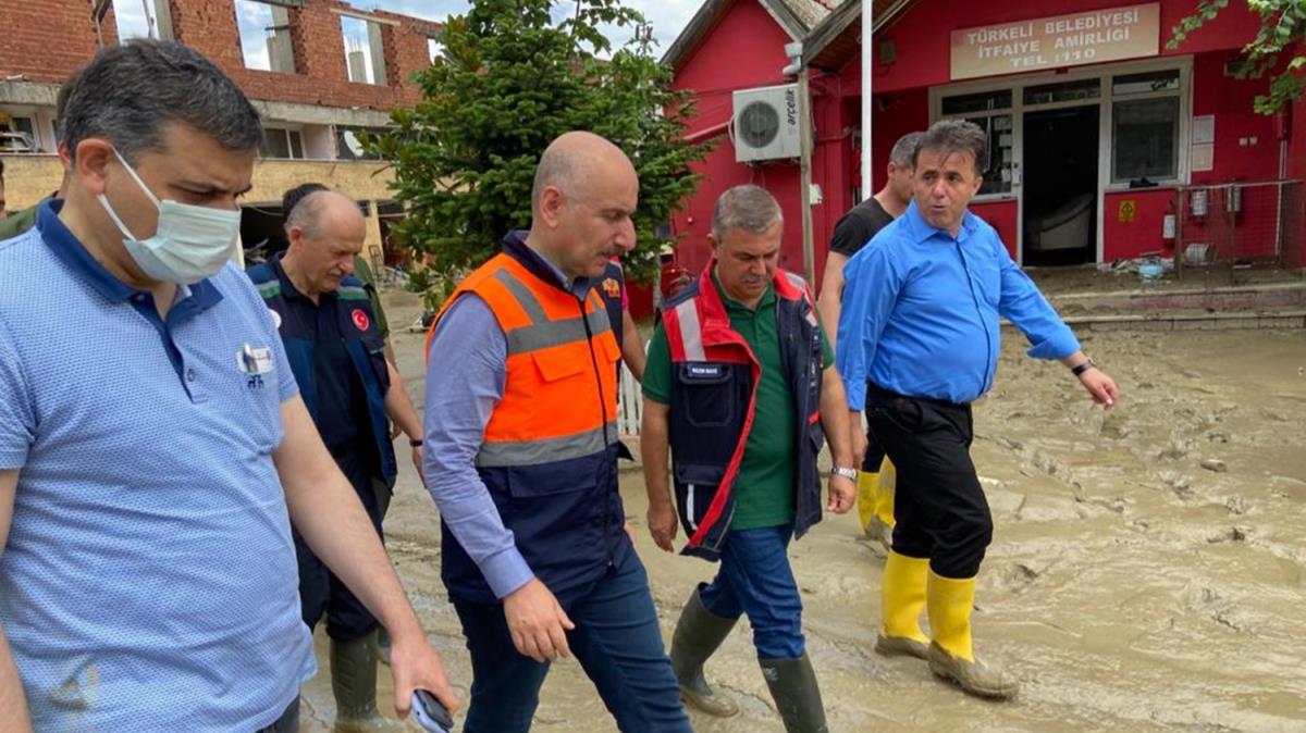 Bakan Karaismailolu Trkeli'de inceleme yapt