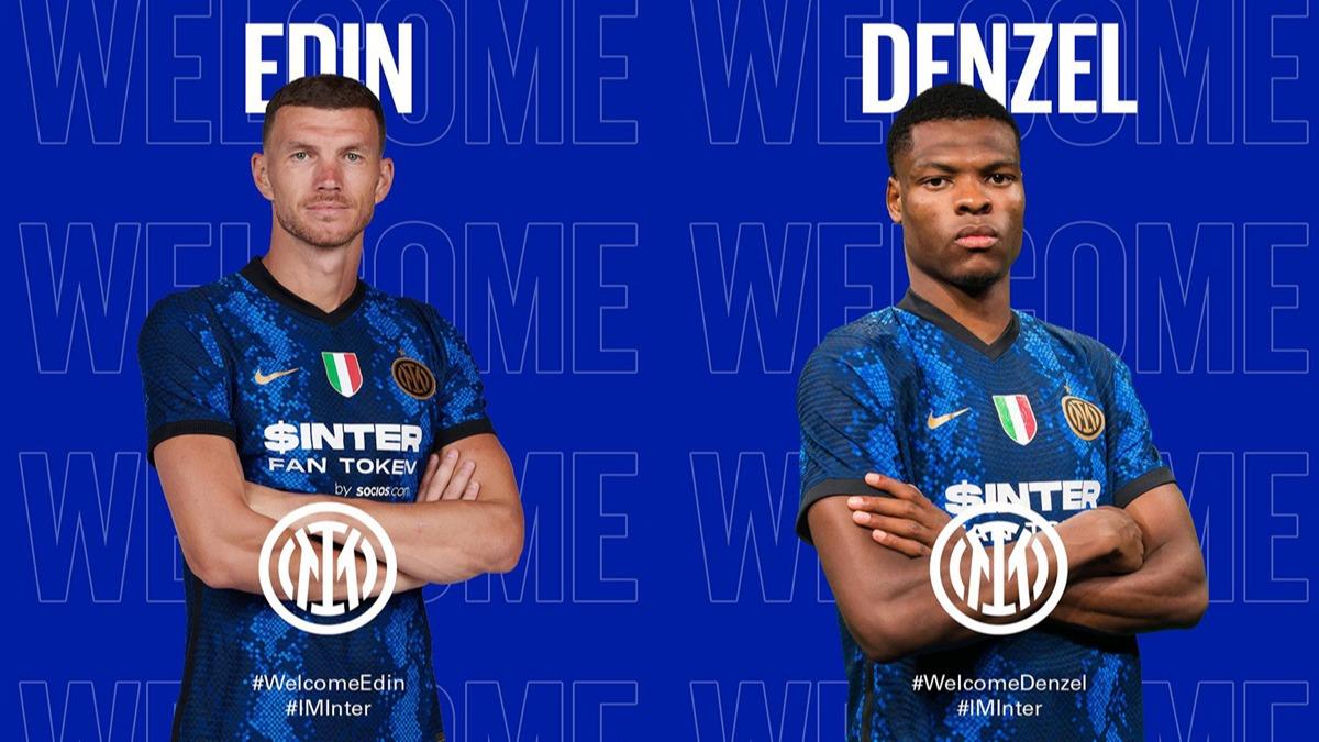 Inter, Edin Dzeko ve Denzel Dumfries' renklerine balad