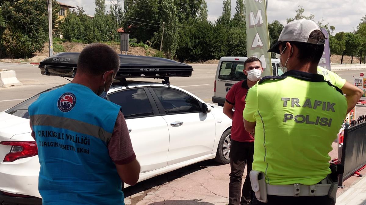 Koronavirs karantinasn ihlal eden src trafik denetim noktasnda yakaland