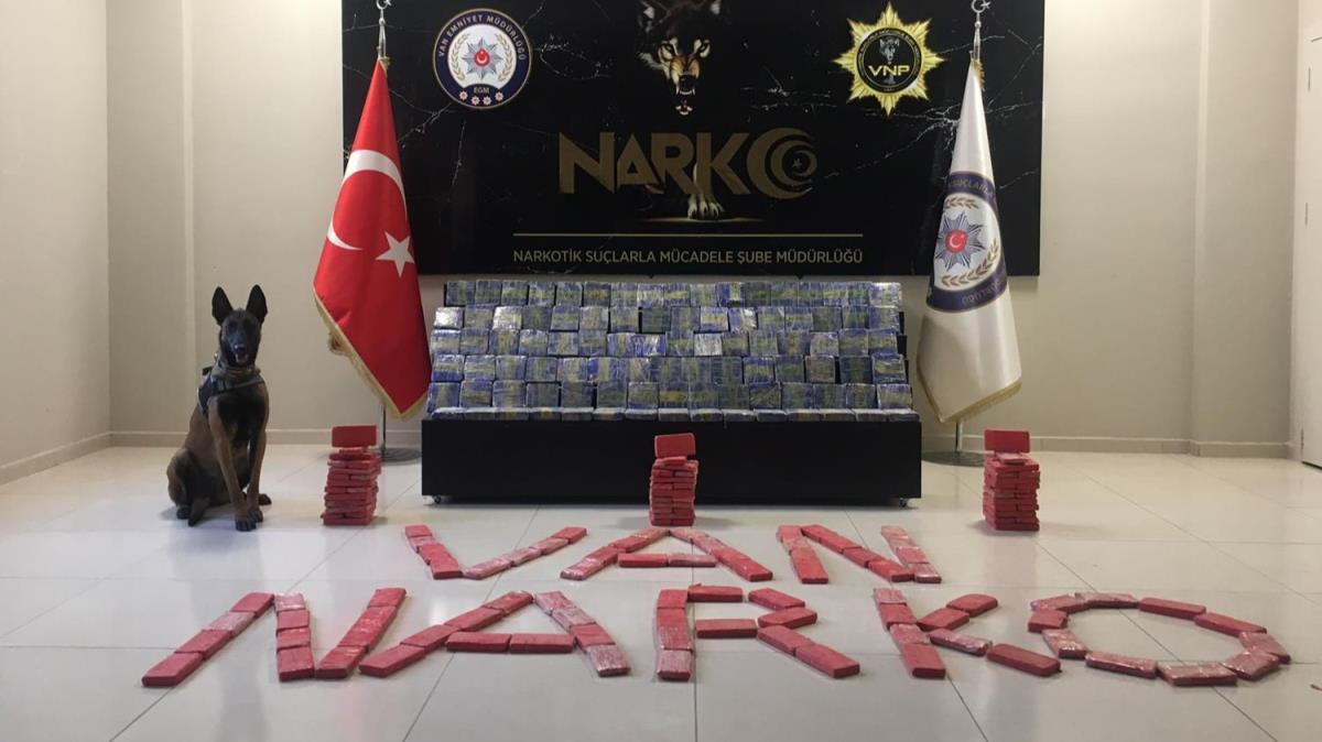 Van'da narkotik operasyonu: 91 kilo eroin ele geirildi