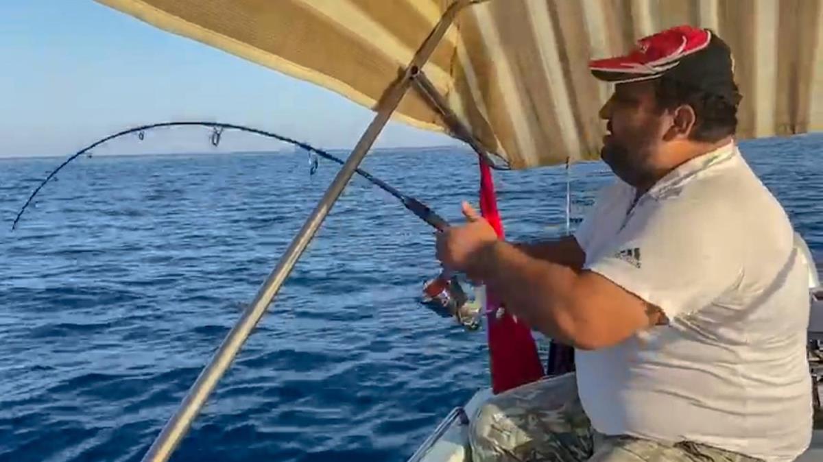 Amatr balk, 30 kiloluk kuzu bal yakalad