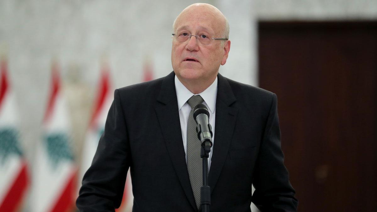 Lbnan'da yeni hkmeti kurmakla grevlendirilen Mikati, kabine zerinde Cumhurbakan ile anlat
