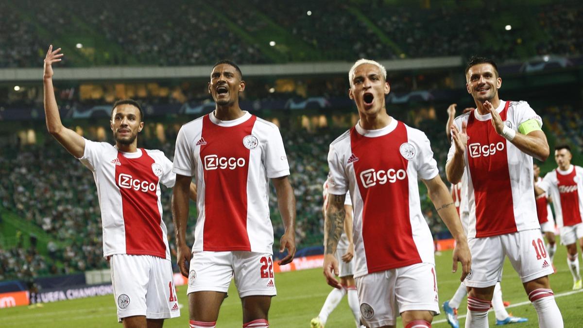 Ajax, Sporting'e acmad! Deplasmanda farkl kazand