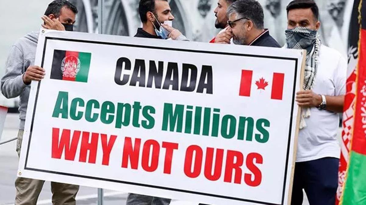 Kanada'da Afgan tercmanlar alk grevinde 