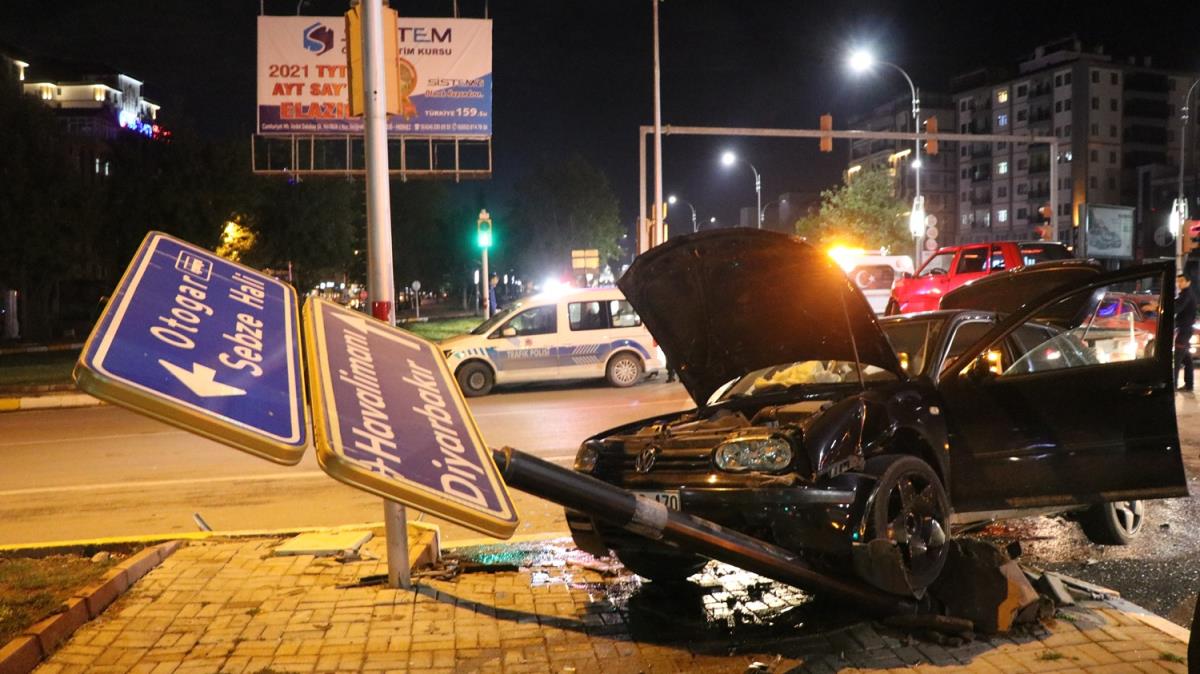 Elaz'da trafik kazas: 2 yaral