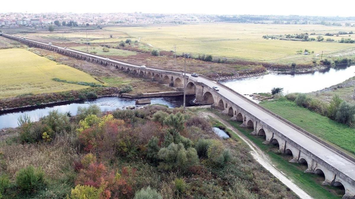 Edirne'deki Uzunkpr restorasyona alnd
