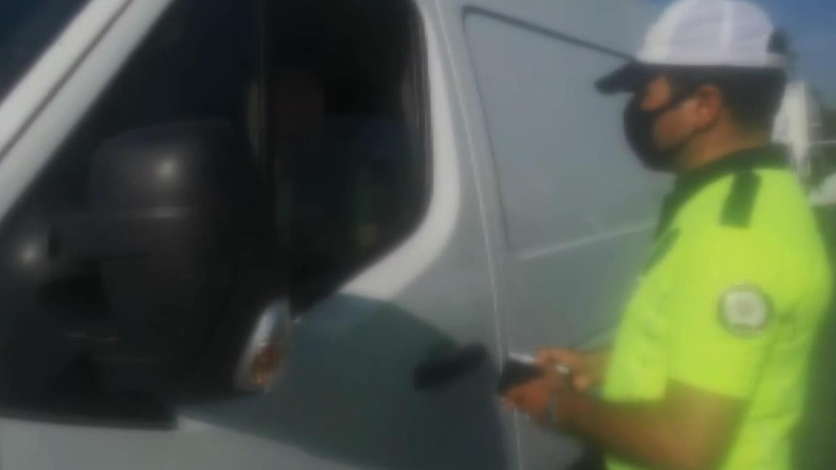 stanbul'da helikopter destekli trafik denetimi