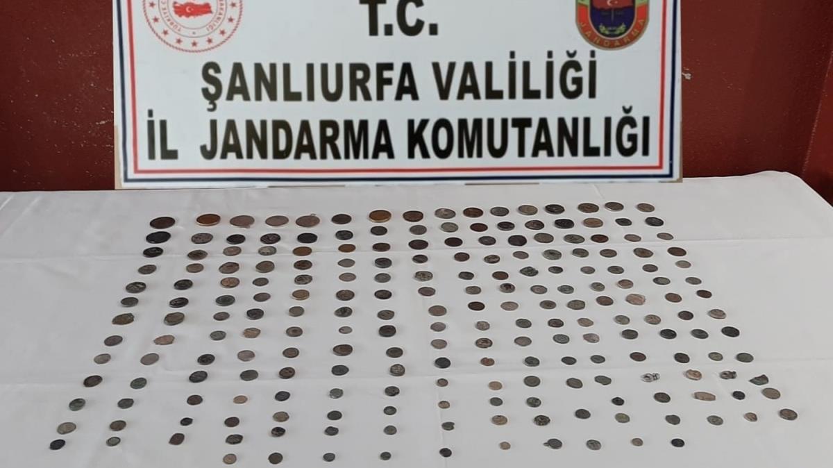 anlurfa'da 210 sikke ele geirildi