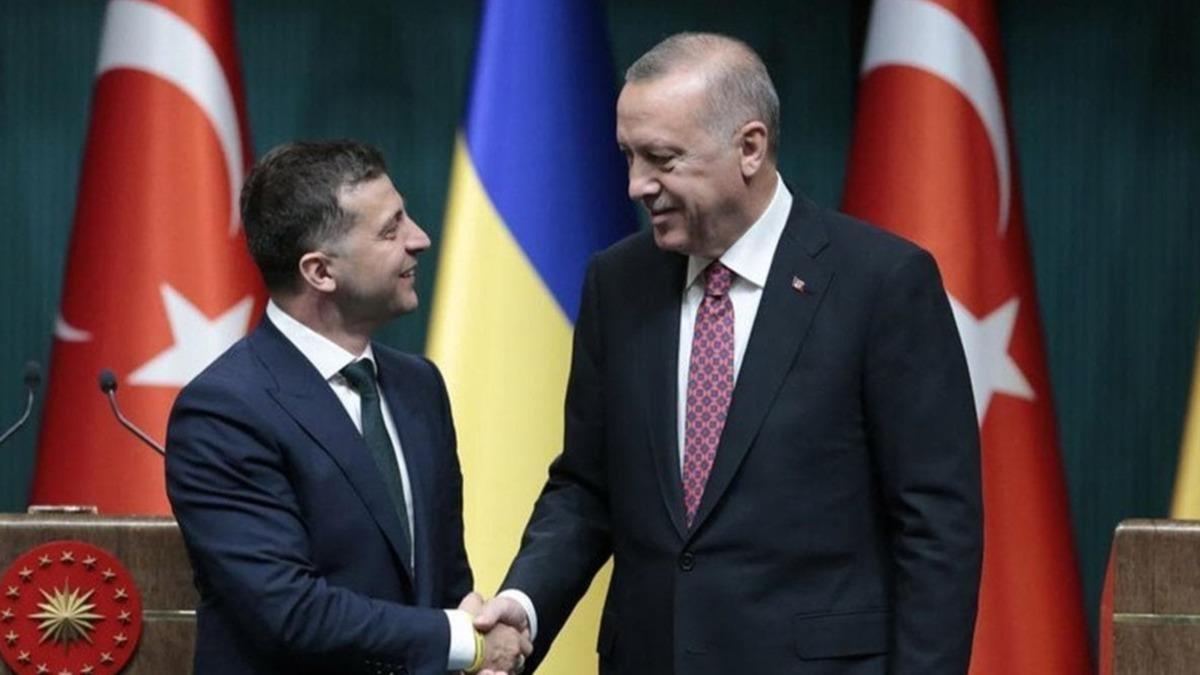 Zelenskiy'den Bakan Erdoan'a teekkr