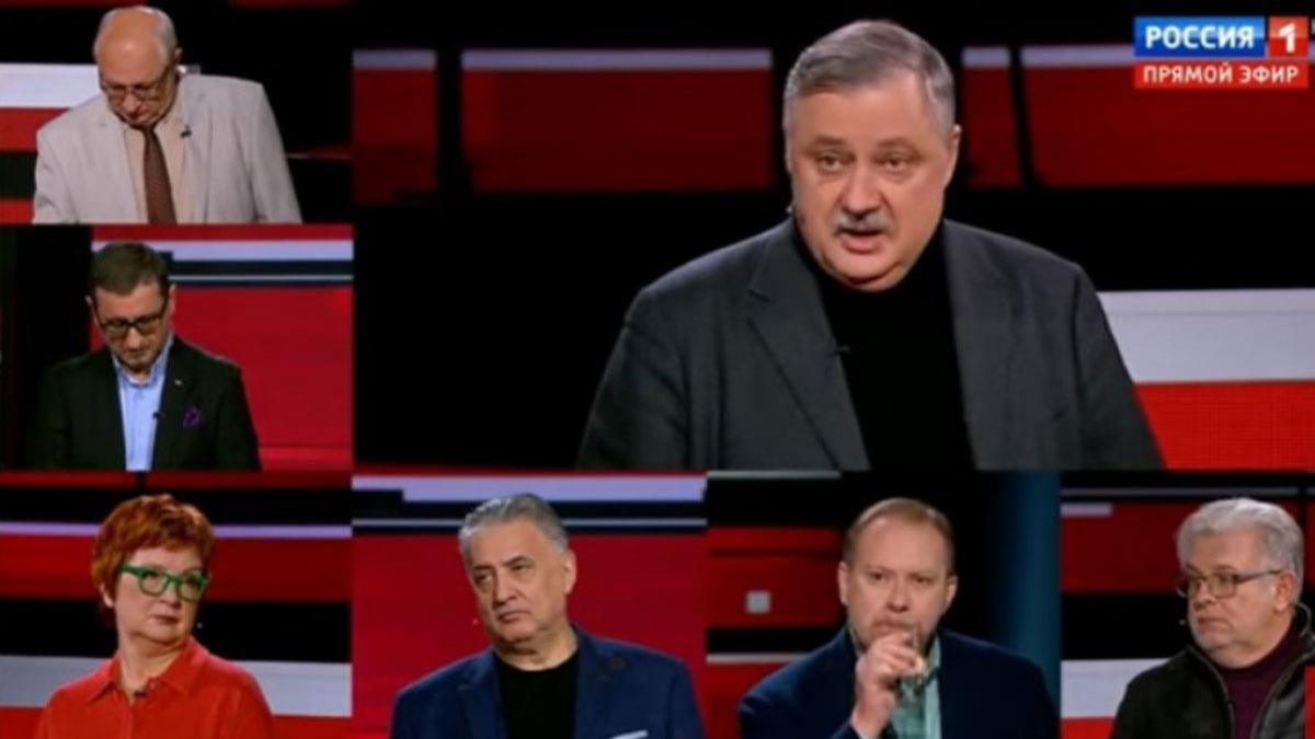 Rus televizyonundaki provokatre tepki: Bizi Erdoan ile korkutmayn