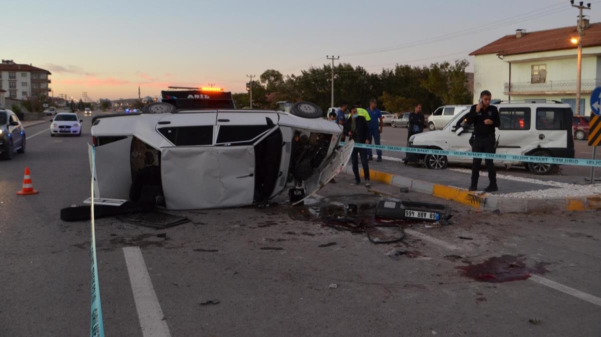 Aksaray'da trafik kazas: 1 l