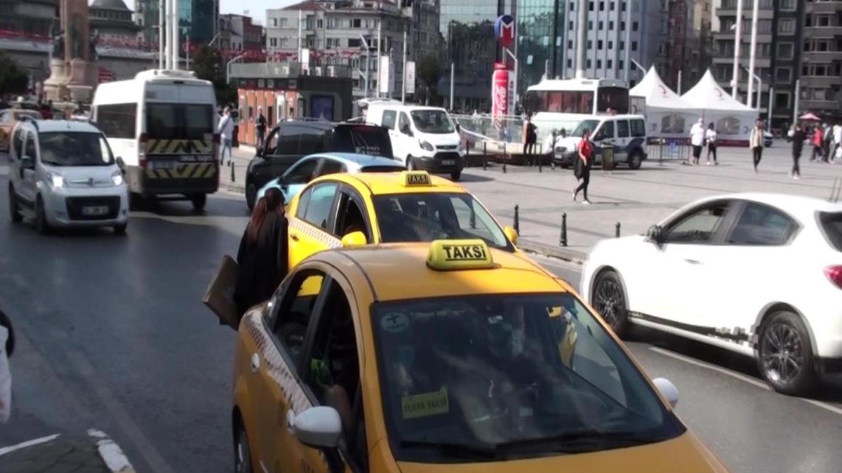 Taksim'de 'taksi' denetimi