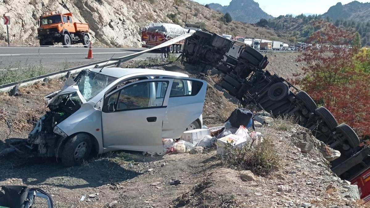 Trla arpan otomobilin srcs hayatn kaybetti