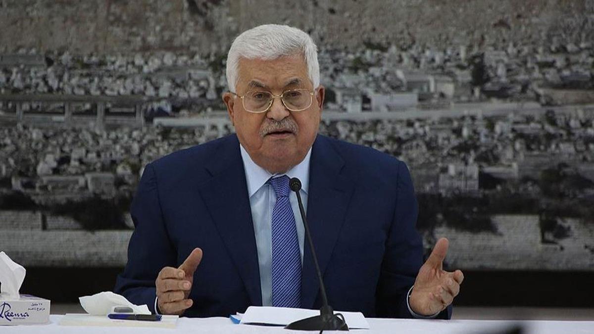 Filistin Devlet Bakan Abbas: Uluslararas kararlara dayal bir siyasi srece hazrz